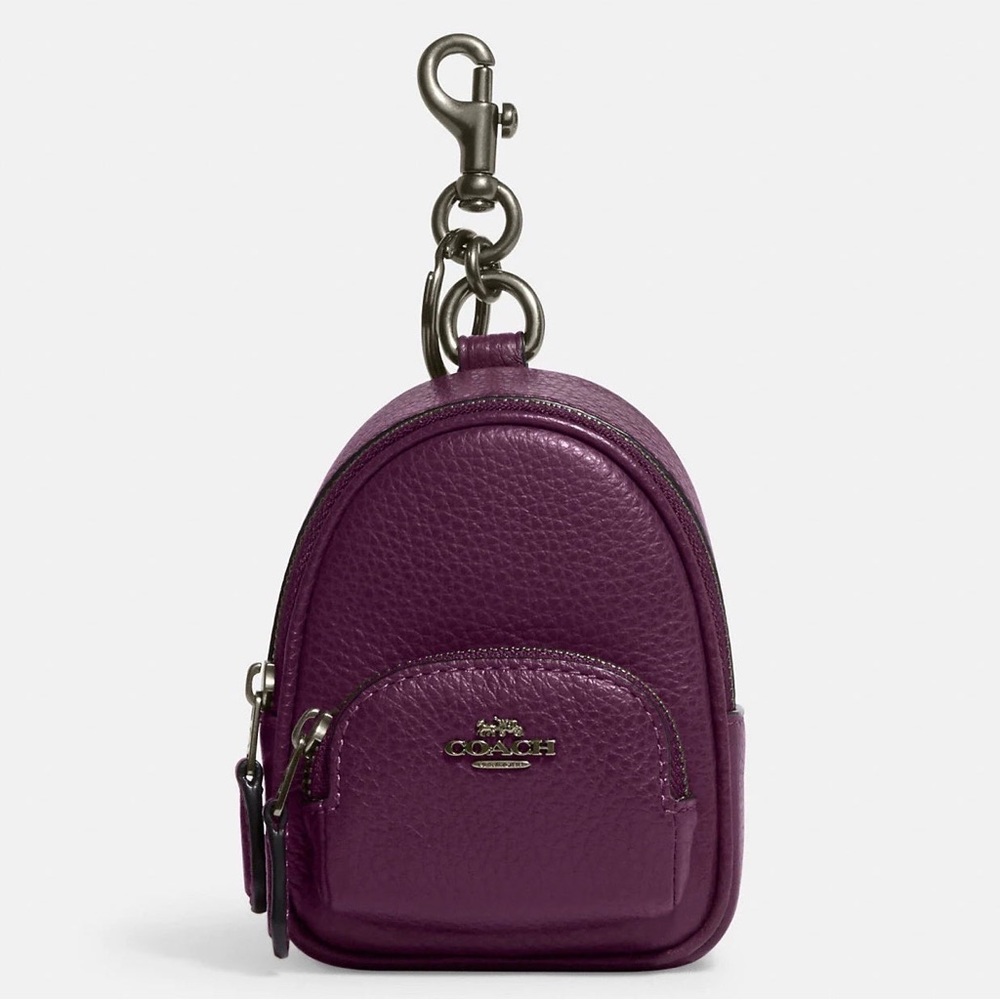 Coach Mini Court Backpack Bag Charm